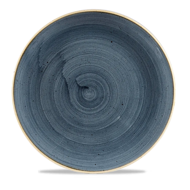 Churchill Stonecast Blueberry evolve coupebord Ø 29 cm – paarsblauw porseleinen bord voor fine dining