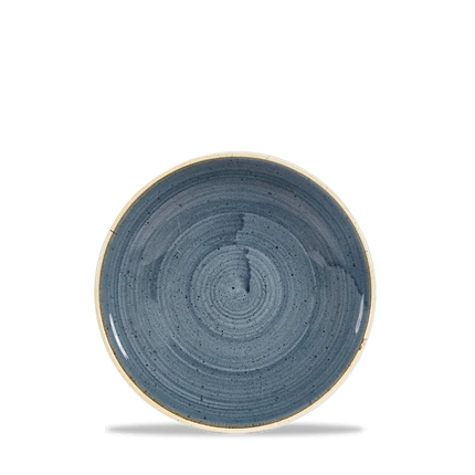 Churchill Stonecast Blueberry coupekom Ø 18 cm – paarsblauw gemarmerd porseleinen kom voor horeca