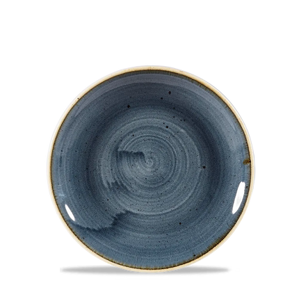 Churchill Stonecast Blueberry coupe bord Ø 17 cm – klein blauw bijzetbord voor restaurants