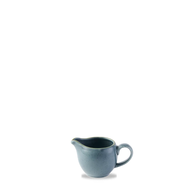 Churchill Stonecast Blueberry melkkannetje 114 ml – gespikkeld porseleinen kannetje voor koffie