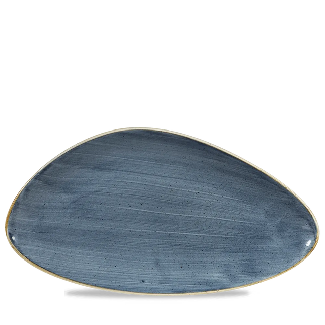 Stonecast Blueberry Triangle Chefs Plate 35.5 x 18.8cm 6/box
