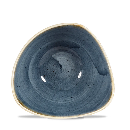 Churchill Stonecast Blueberry Lotus kom Ø 18 cm – paarsblauw gemarmerd porseleinen kom voor fine dining