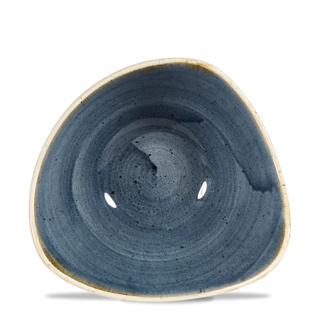Churchill Stonecast Blueberry Lotus kom Ø 18 cm – paarsblauw gemarmerd porseleinen kom voor fine dining