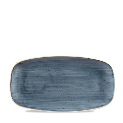 Churchill Stonecast Blueberry ovaal chefsbord 29,8 x 15,3 cm – paarsblauw porseleinen bord voor restaurants