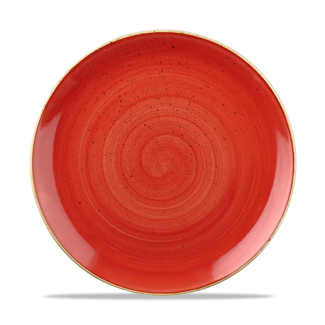 Stonecast Berry Red Evolve Coupe Plate 26cm 12/box