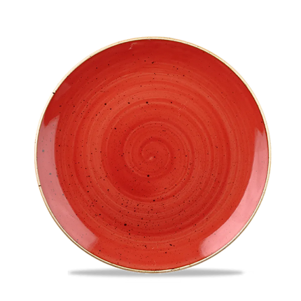 Churchill Stonecast Berry Red evolve coupekom Ø 25 cm – rood reactief glazuur porseleinen kom voor horeca