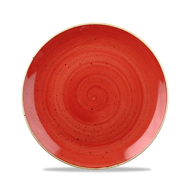 Churchill Stonecast Berry Red evolve coupekom Ø 25 cm – rood reactief glazuur porseleinen kom voor horeca
