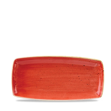 Stonecast Berry Red Oblong Plate 30cm 12/box