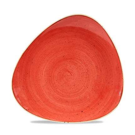 Churchill Stonecast Berry Red Lotus bord Ø 25 cm – rood porseleinen bord voor horeca