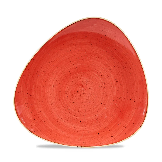 Churchill Stonecast Berry Red Lotus bord Ø 25 cm – rood porseleinen bord voor horeca