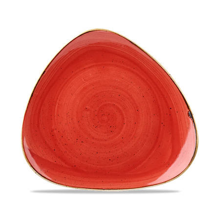 Churchill Stonecast Berry Red Lotus bord Ø 18 cm – klein rood porseleinen bordje voor fine dining