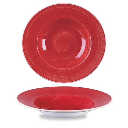 Stonecast Berry Red Profile Wide Rim Bowl L 28cm 12/box