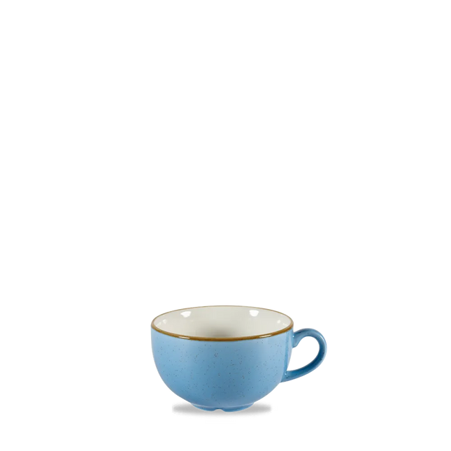 Churchill Stonecast Cornflower Blue cappuccino kopje 237 ml – kobaltblauw porseleinen kopje voor café en horeca