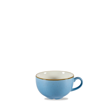 Churchill Stonecast Cornflower Blue cappuccino kopje 355 ml – groot kobaltblauw porseleinen kopje voor restaurants