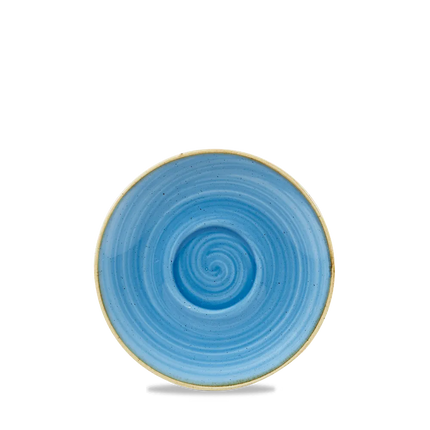 Churchill Stonecast Cornflower Blue cappuccino schotel 104 ml – kobaltblauw porseleinen schotel voor horeca