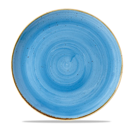 Churchill Stonecast Cornflower Blue coupebord Ø 29 cm – kobaltblauw porseleinen bord voor restaurants