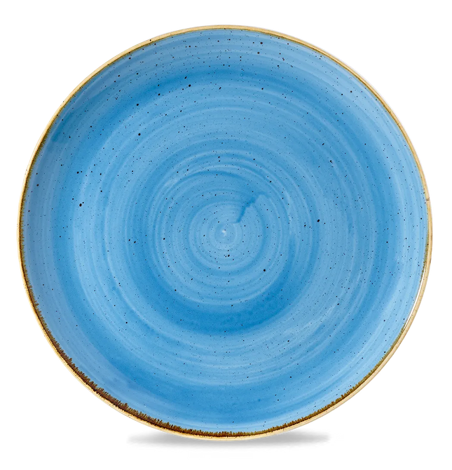 Churchill Stonecast Cornflower Blue ronde evolve bord Ø 30 cm – kobaltblauw porseleinen bord voor horeca