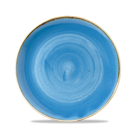 Churchill Stonecast Cornflower Blue coupekom Ø 25 cm – kobaltblauw reactief glazuur kom voor fine dining
