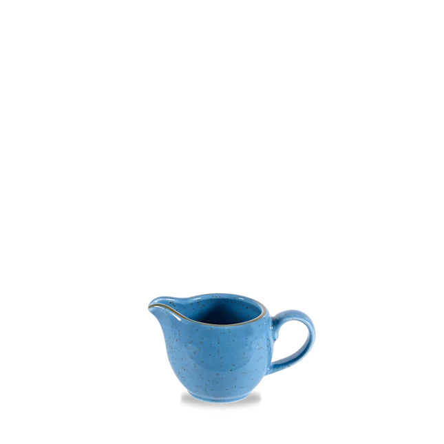 Churchill Stonecast Cornflower Blue schenkkannetje 118 ml – kobaltblauw porseleinen kannetje voor melk in horeca