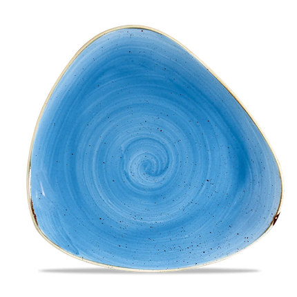 Churchill Stonecast Cornflower Blue bord Ø 27 cm – kobaltblauw porseleinen bord voor fine dining