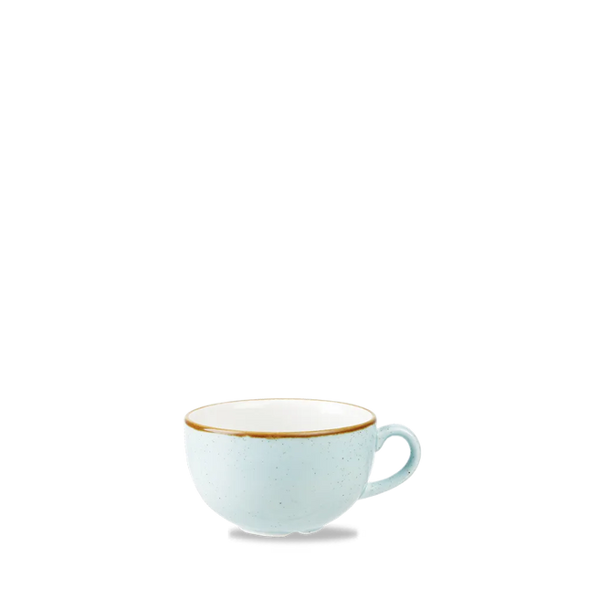 Churchill Stonecast Duck Egg cappuccino kopje 237 ml – zachtblauw porseleinen kopje voor café en horeca