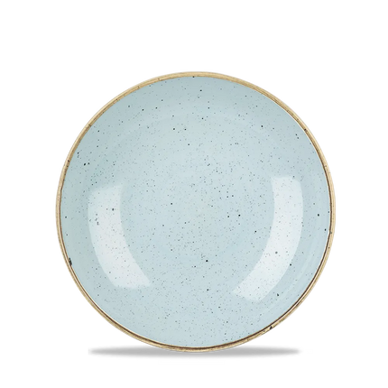 Churchill Stonecast Duck Egg coupekom Ø 18 cm – zachtblauw gemarmerd porseleinen kom voor restaurants
