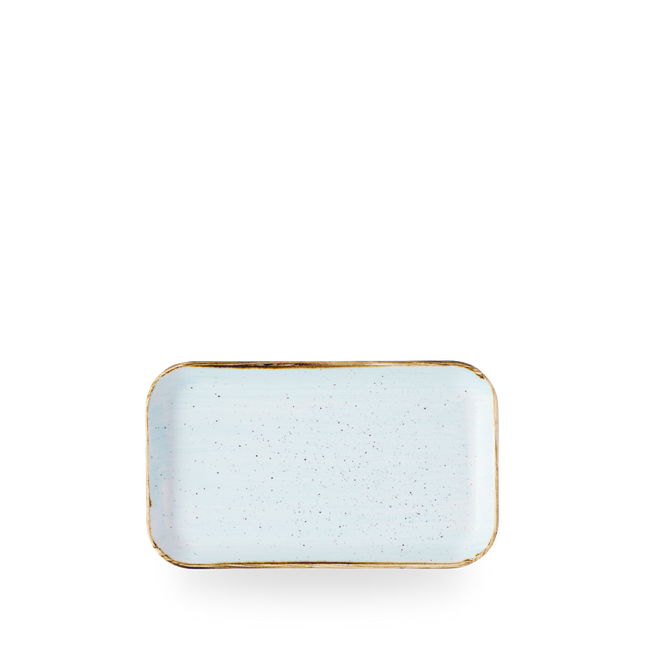 Churchill Stonecast Duck Egg Blue rechthoekig bord 22 x 13 cm