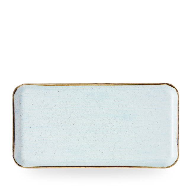 Churchill Stonecast Duck Egg Blue rechthoekig bord 35 x 18 cm