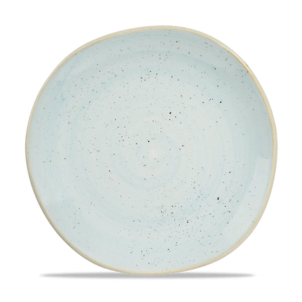 Churchill Stonecast Duck Egg rond bord met rand Ø 26,4 cm – zachtblauw porseleinen bord voor restaurants