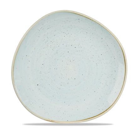 Churchill Stonecast Duck Egg rond bord met rand Ø 28,6 cm – zachtblauw porseleinen bord voor fine dining