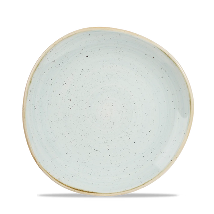 Churchill Stonecast Duck Egg rond bord met rand Ø 21 cm – zachtblauw porseleinen bord voor restaurants
