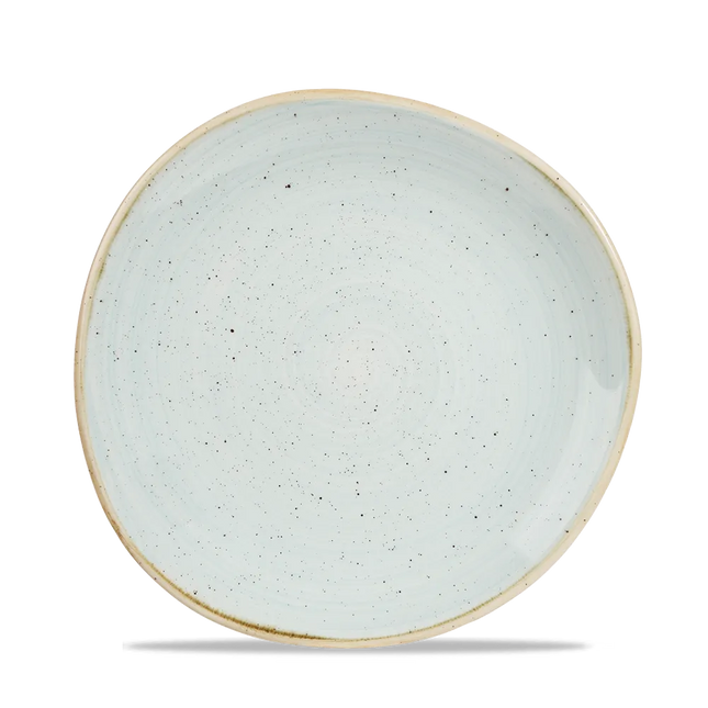 Churchill Stonecast Duck Egg rond bord met rand Ø 21 cm – zachtblauw porseleinen bord voor restaurants