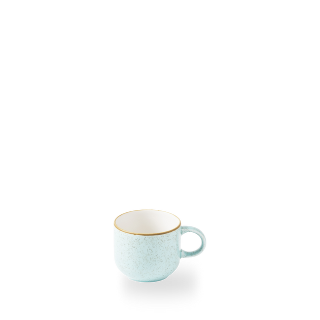 Churchill Stonecast Duck Egg Bubble Mug 280 ml – porseleinen mok in eendeneiblauw – set van 12 – APS Glass & Bar Supply
