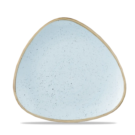 Churchill Stonecast Duck Egg Lotus bord Ø 23 cm – zachtblauw gemarmerd porseleinen bord voor restaurants