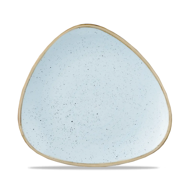 Churchill Stonecast Duck Egg Lotus bord Ø 23 cm – zachtblauw gemarmerd porseleinen bord voor restaurants