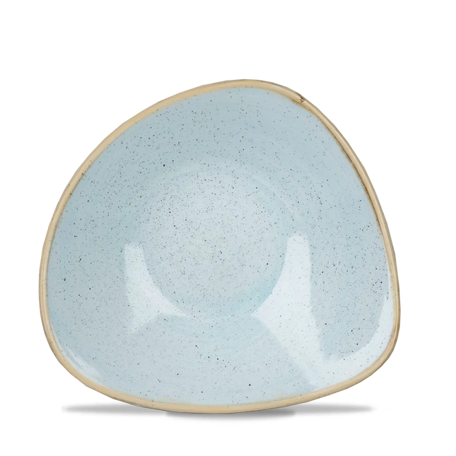 Churchill Stonecast Duck Egg Lotus kom Ø 18 cm – zachtblauw gemarmerd porseleinen kom voor horeca