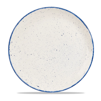 Churchill Stonecast Hints Indigo evolve coupebord Ø 28,6 cm – diepblauw porseleinen bord voor horeca