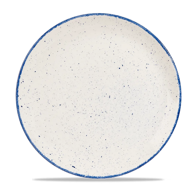 Churchill Stonecast Hints Indigo evolve coupebord Ø 28,6 cm – diepblauw porseleinen bord voor horeca