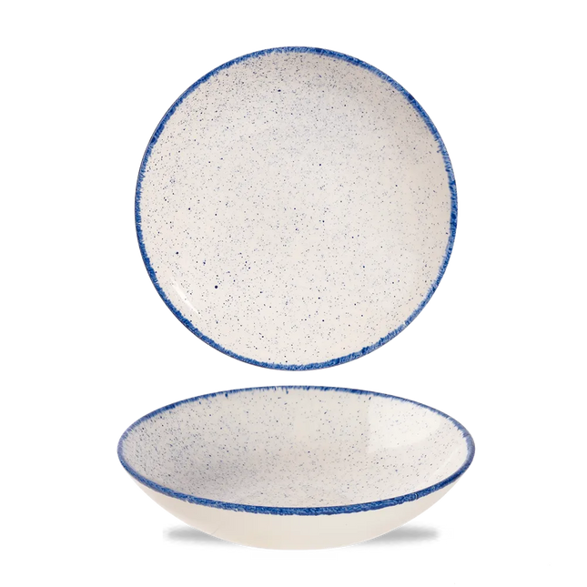 Churchill Stonecast Hints Indigo coupekom Ø 18,6 cm – porseleinen kom voor restaurants en bars