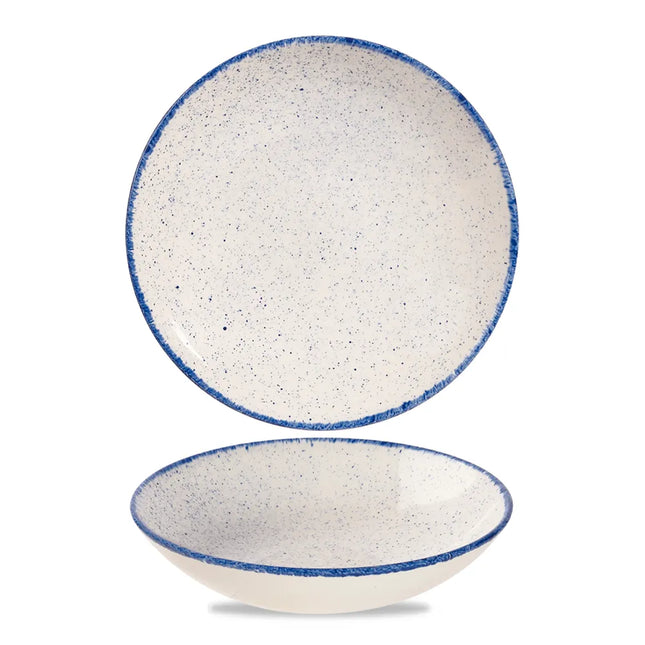 Churchill Stonecast Hints Indigo evolve coupekom Ø 24,8 cm – diepblauw reactief glazuur kom voor fine dining