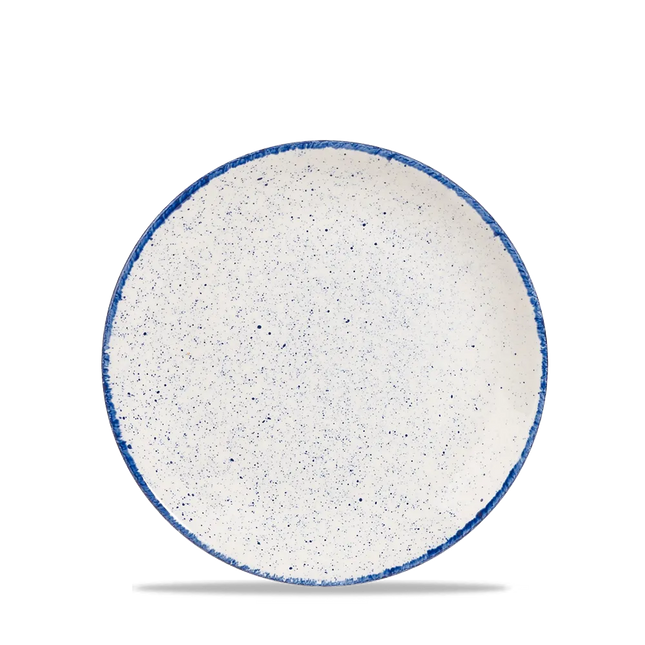 Churchill Stonecast Hints Indigo evolve coupebord Ø 16,5 cm – klein diepblauw porseleinen bordje voor horeca