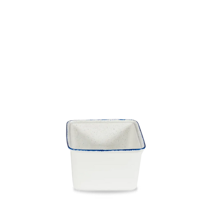 Churchill Stonecast Hints Indigo rechthoekige stoofschaal 18 cm – diepblauwe ovenvaste schaal voor restaurants