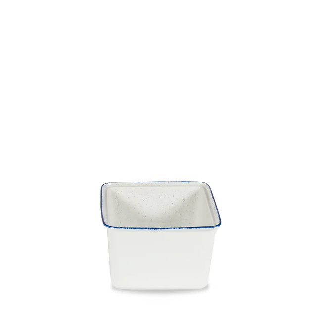 Churchill Stonecast Hints Indigo rechthoekige stoofschaal 18 cm – diepblauwe ovenvaste schaal voor restaurants