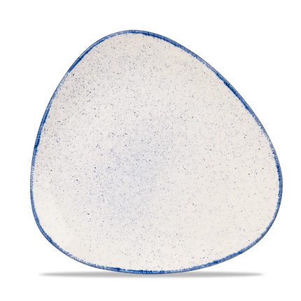 Churchill Stonecast Hints Indigo Lotus bord Ø 26,5 cm – diepblauw porseleinen bord voor fine dining