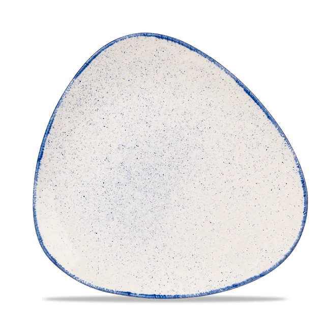 Churchill Stonecast Hints Indigo Lotus bord Ø 26,5 cm – diepblauw porseleinen bord voor fine dining