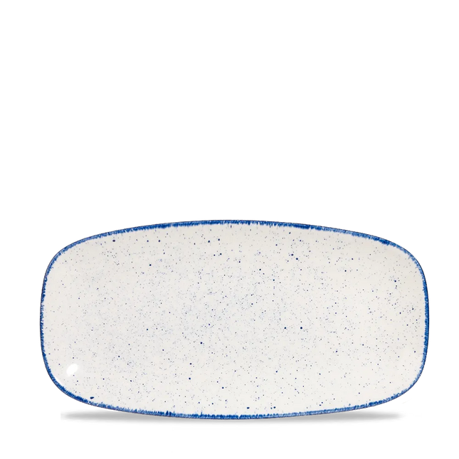 Churchill Hints Indigo ovaal chefsbord 29,8 x 15,3 cm – diepblauw porseleinen bord voor fine dining
