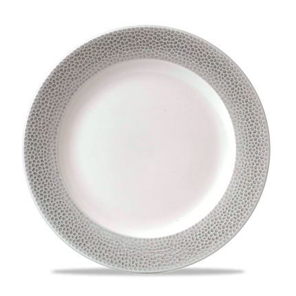 Isla Spinwash Shale Grey Profile Footed Plate 26cm 12/box