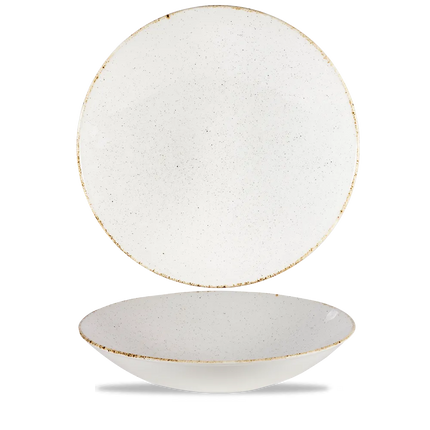 Stonecast Hints Barley White Coupe Buffet Bowl 39cm 4/box