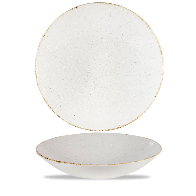 Stonecast Hints Barley White Coupe Buffet Bowl 39cm 4/box