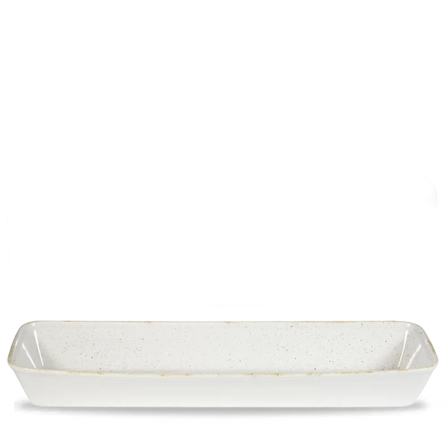 Stonecast Hints White Rectangular Baking Tray 53x16x6.2cm
